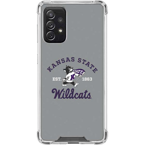 Kansas State University Wildcats Est 1863 Galaxy A72 5G Clear Case